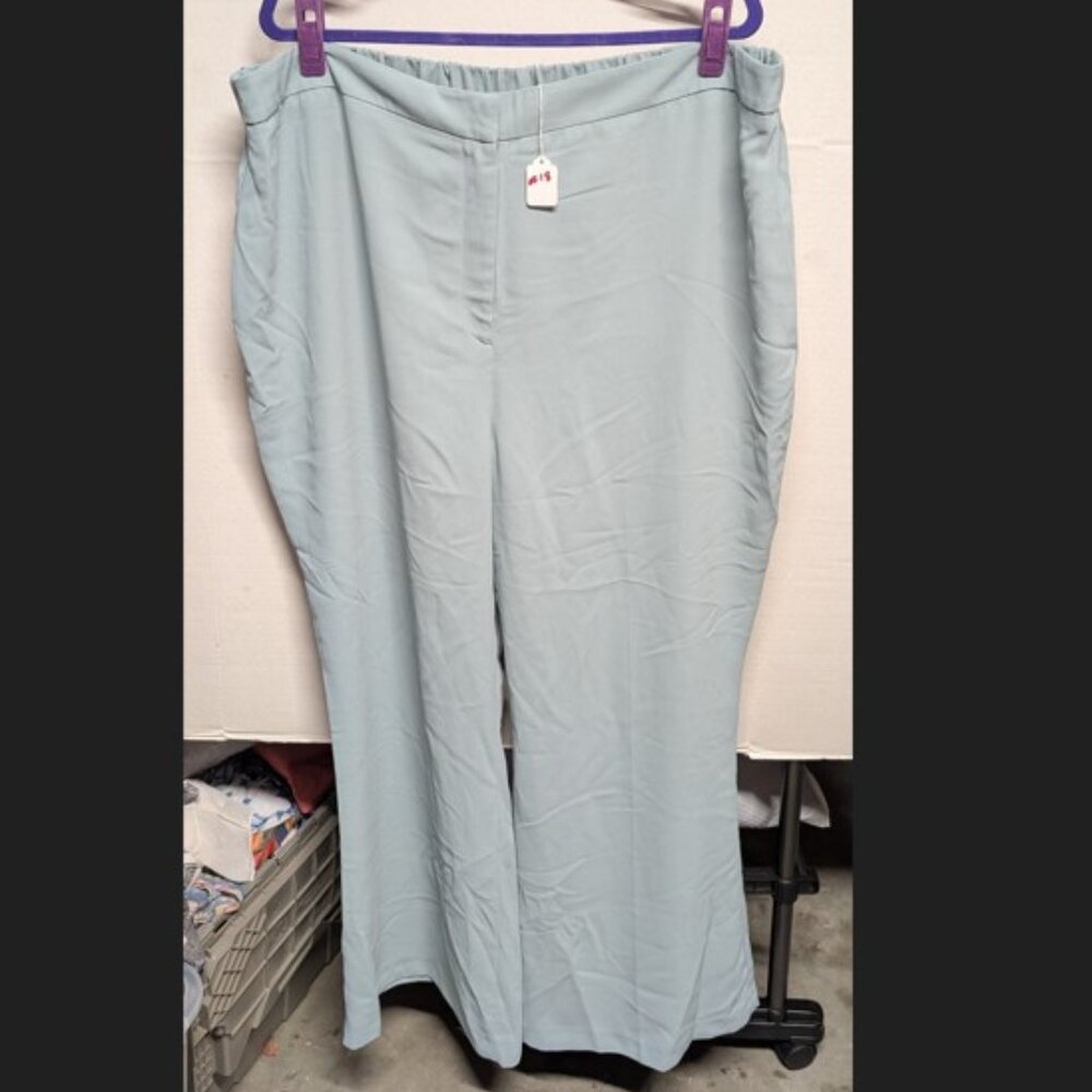 💙 River Island Plus Light Blue Elastic Waist Pants (Size 24)